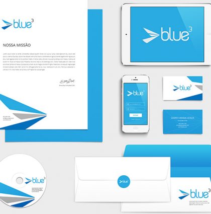 Blue3 Logo Design