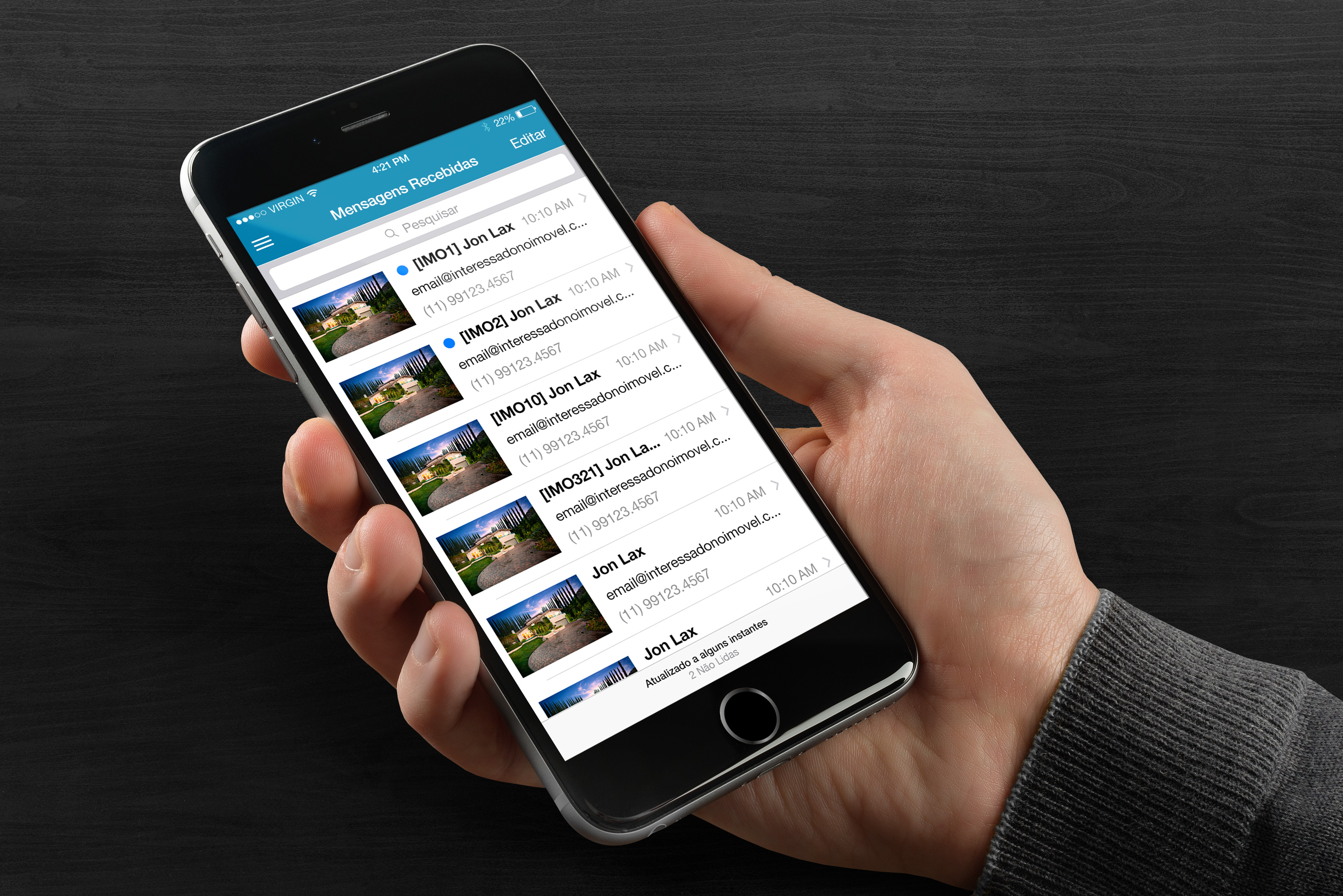 Zap Realtor App – iOS and Android – Aplicativo do Corretor – UI –