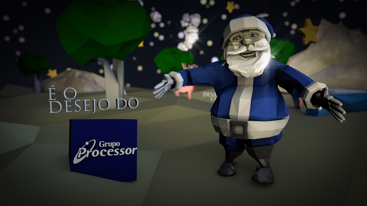 3D Low Poly Christmas Video Ad – Processor